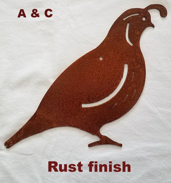 Metal Quail wall art