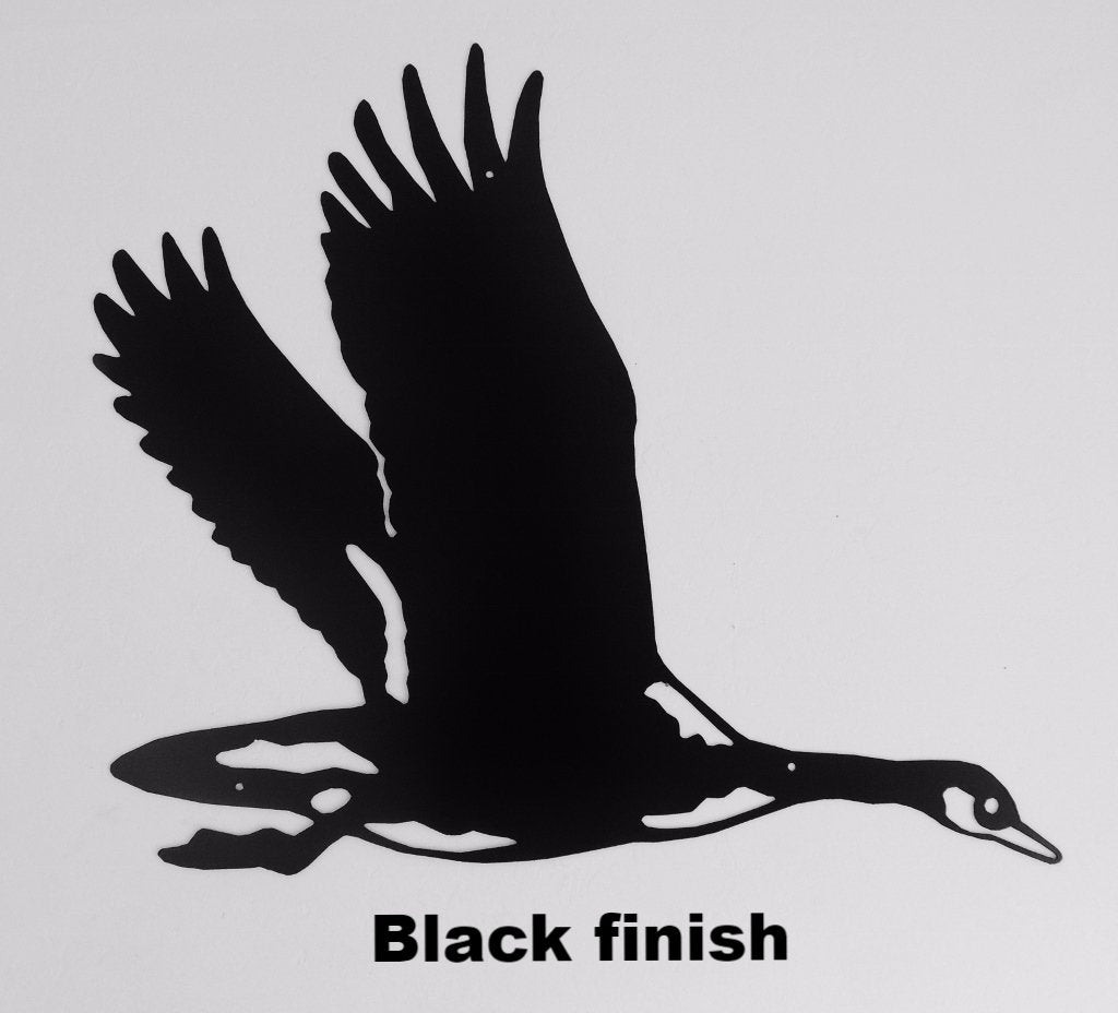 Metal art Goose wall hanging Wildlife Goose wall art horseflymetalart.com