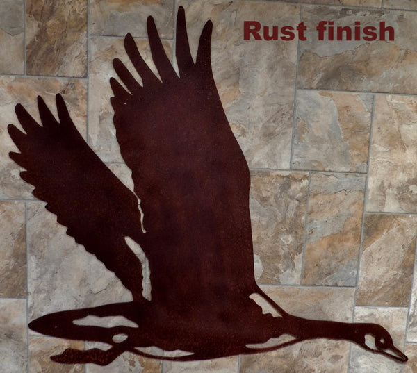 Metal art Goose wall hanging silhouette horseflymetalart.com