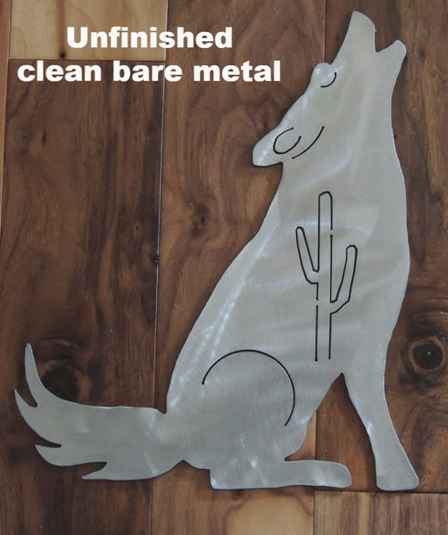 Coyote Wall Hanging Metal Wildlife Wall Art silhouette. horseflymetalart.com