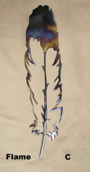 Feather metal wall art silhouettes. Metal Feather wall art silhouettes
