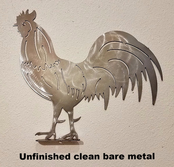 metal Rooster Garden Art Silhouette. Rooster wall art