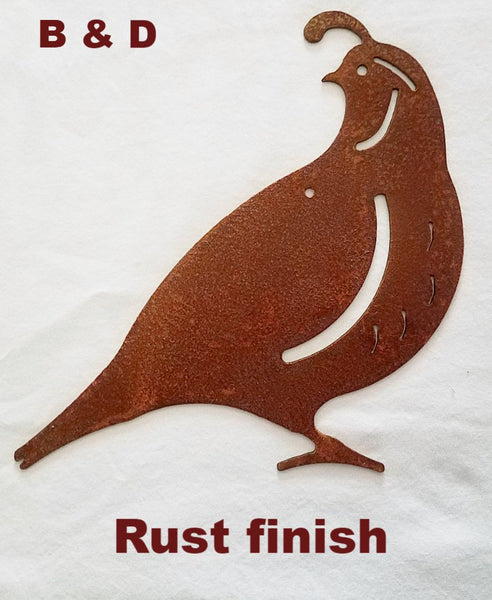 Metal Quail wall art