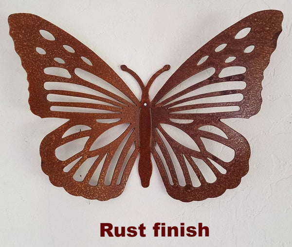 Butterfly wall art metal. Metal Butterfly Garden Art Silhouette