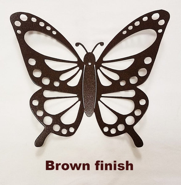 Butterfly metal wall art.  Butterfly Metal Garden Art Silhouette