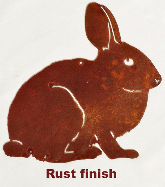 Metal Rabbit Wall Hanging silhouette. Rabbit wall art horseflymetalart.com