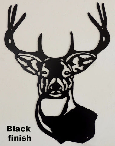 Buck or Deer Metal Art Silhouette wall hanging. Deer Wildlife metal wall art. Wildlife metal art silhouette