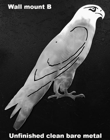 Hawk metal wall art. Hawk metal wall hanging. Wildlife Bird Hawk wall art silhouette