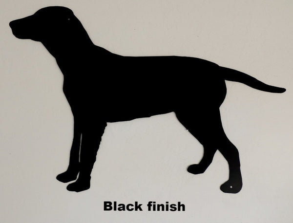 Labrador Dog Metal Wall Art Silhouette. Lab Dog Metal Wall Hanging