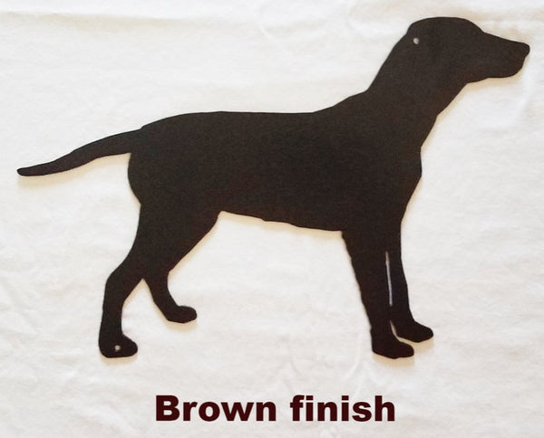 Labrador Dog Metal Wall Art Silhouette. Lab Dog Metal Wall Hanging