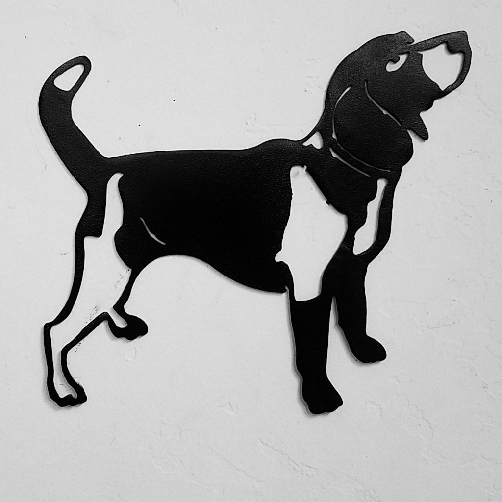 Beagle metal wall hanging Dog metal wall art silhouette Beagle metal wall art
