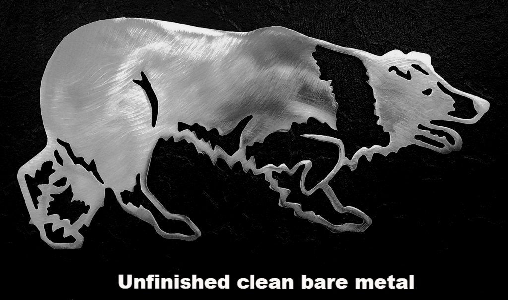 Border collie deals metal art