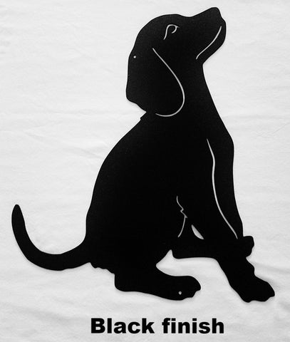 Dog metal wall hanging. Metal Dog wall art silhouette