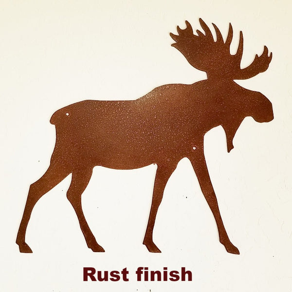 Metal Wildlife Moose wall art silhouette horseflymetalart.com