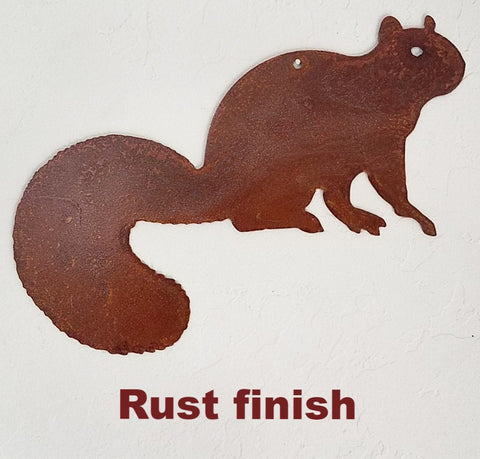 Squirrel Metal Wall Art. Metal Squirrel Garden Art