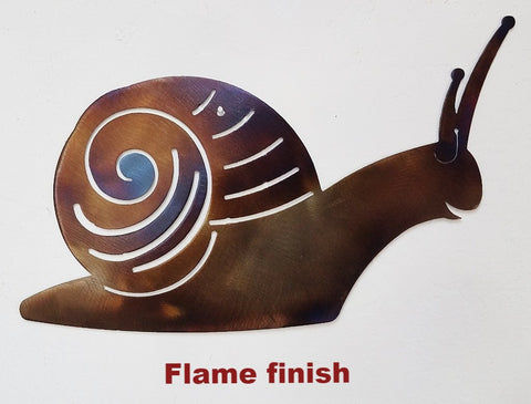 Garden Snail wall hanging. Snail metal wall art
