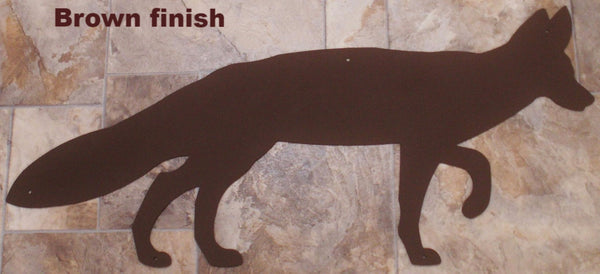 Fox metal wall hanging. Fox Wildlife wall art silhouette