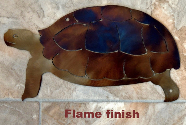 Tortoise or Turtle metal wall art Wildlife metal wall hanging horseflymetalart.com