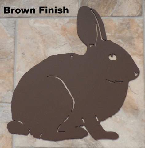 Metal Rabbit wall art. Rabbit Wildlife silhouette horseflymetalart.com
