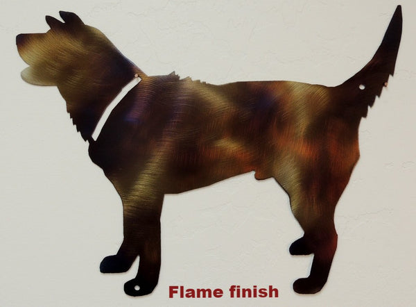 Metal Dog wall art. Dog metal wall hanging. Dog metal wall decor