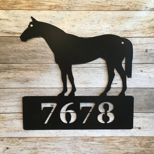 HN29 Standing Horse Address Sign