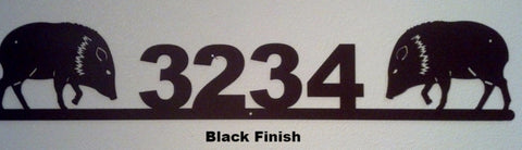 Javelina House Number Custom Address Sign horseflymetalart.com