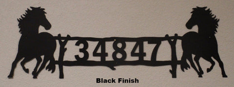 Horse House Number. Metal Horse Address Sign horseflymetalart.com