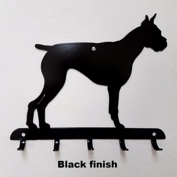 Boxer metal wall art Key Rack | Dog Key Holder silhouette – HORSEFLY ...