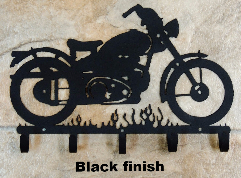 Motorcycle metal wall art Key Rack | Motorcycle Key Holder