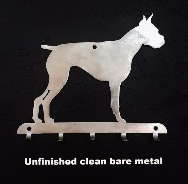 Boxer key rack. Metal Dog Key Holder horseflymetalart.com