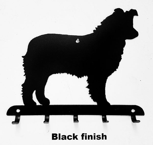  Australian Shepherd or Aussie metal Key Rack or Key and Leash Holder horseflymetalart.com