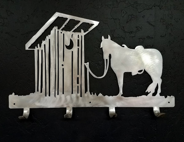 Horse & Outhouse metal coat rack horseflymetalart.com