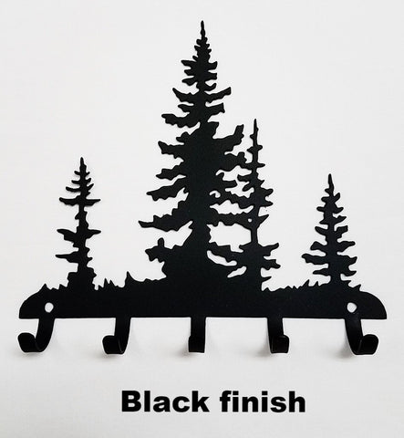 Pine tree key rack - Black finish