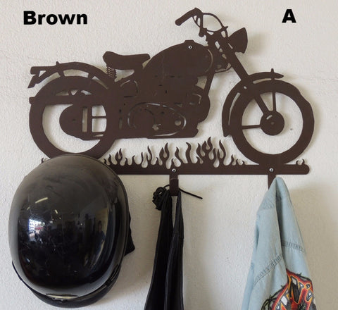 Motorcycle helmet and jacket sales rack