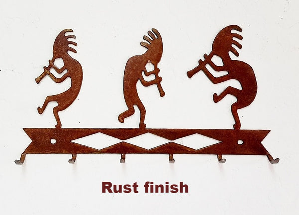 Kokopelli metal key rack or key holder horseflymetalart.com