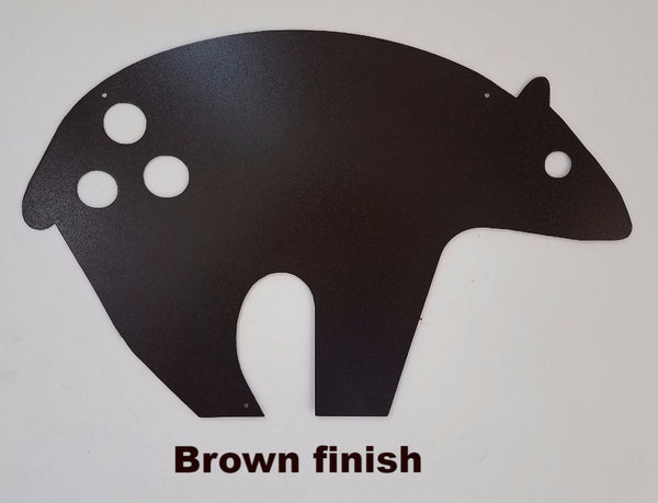 Bear metal wall art | Southwest Bear Metal Wall Art Silhouette