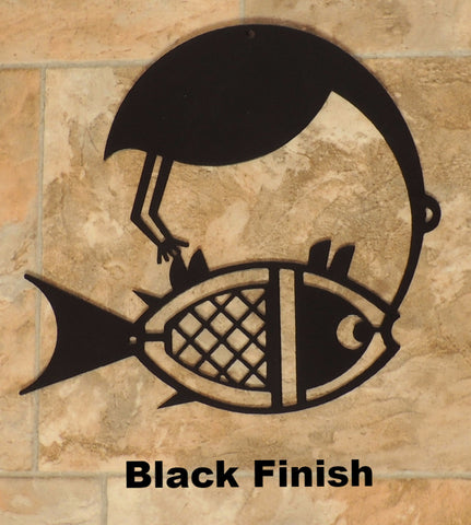Mimbres Metal Bird and Fish Wall Art Design horseflymetal.com