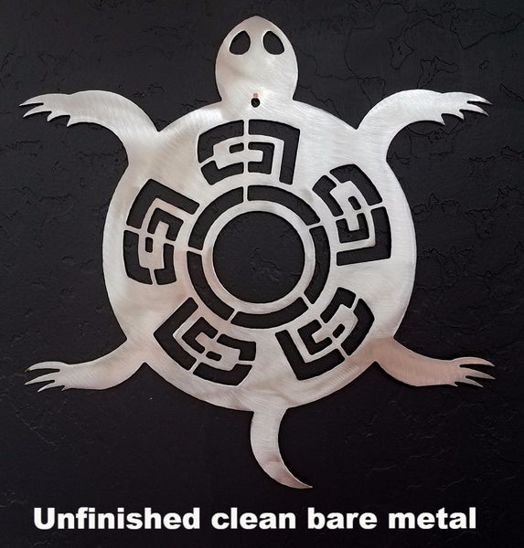 Native American Mimbres Turtle metal wall art horseflymetalart.con