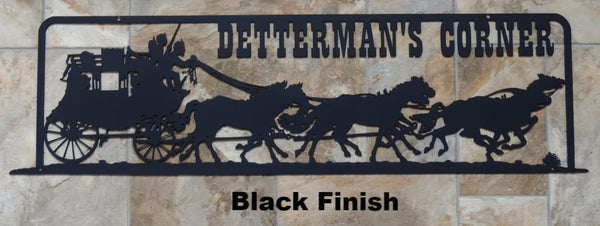 Metal Name Entrance sign horseflymetal.com