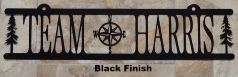 Metal Name or Ranch entry sign horseflymetal.com
