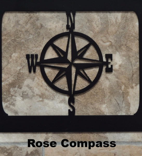 Metal Rose Compass  horseflymetalart.com