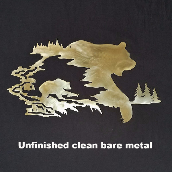 Bear metal wall art silhouette horseflymetalart.com