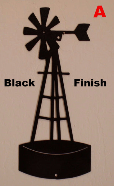 Windmill metal wall art silhouette. Windmill metal wall hanging. horseflymetalworks.com