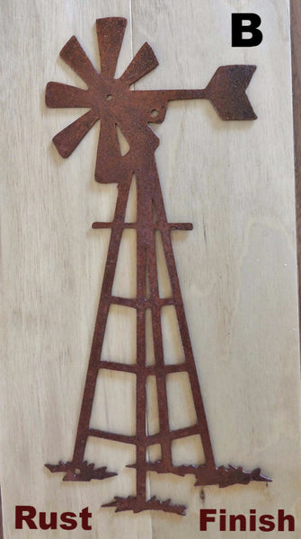 Metal art Windmill wall silhouettes. Metal Windmill Wall art Hanging. horseflymetal.com