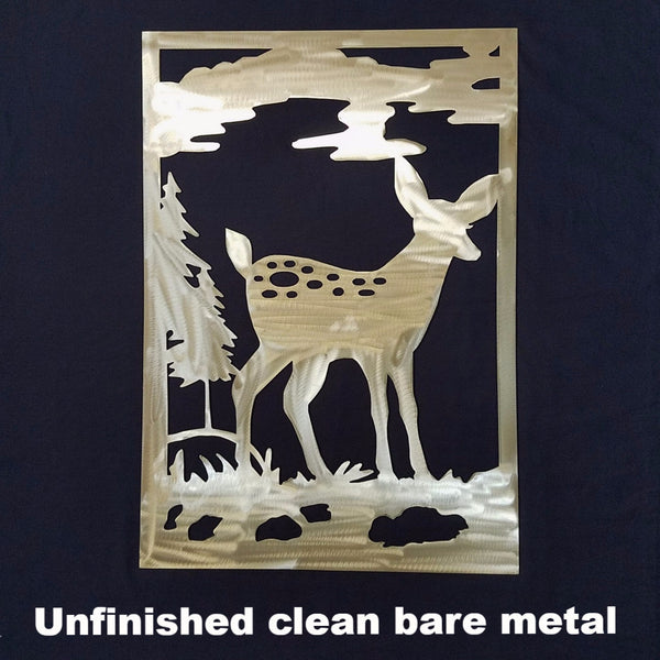 Fawn metal wall art or gate insert horseflymetalart.com