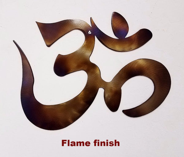 Om Symbol metal wall hanging. Ohm wall art horseflymetalart.com