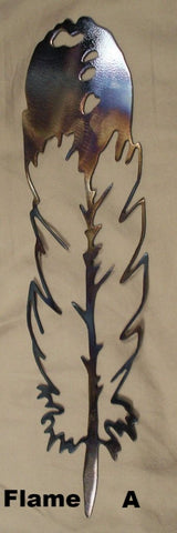Metal Feather wall art silhouettes. Feather metal wall art silhouettes