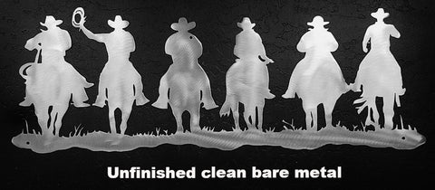 Cowboy metal wall art. Cool Cowboy Riders metal wall art