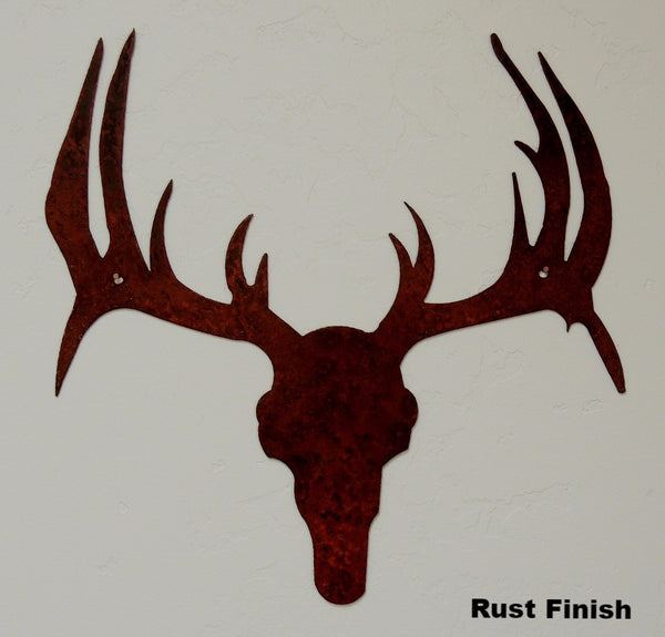 metal Deer Skull wall art  Buck wall art 