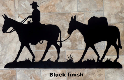 Pack Mule Wall Art. Pack Mule Metal Wall Art